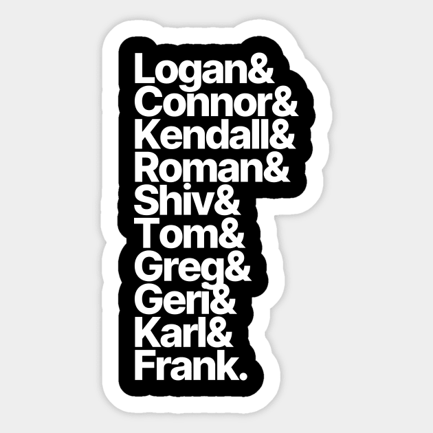 Succession Character List Sticker by popculturelists